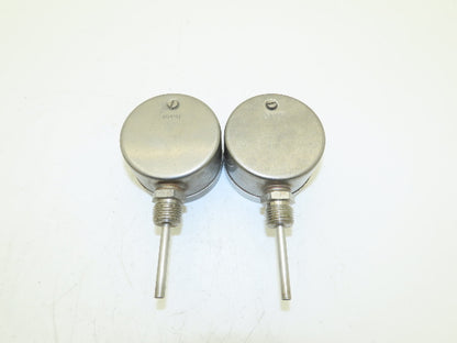 Weksler Instruments BM2-23 Thermometer 0-200°F 3" Dial Guage 1/2" NPT Lot of 2