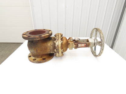 Crane 47 XUF Steel Gate Valve 6" Flanged WCB Class 150 Rising Stem