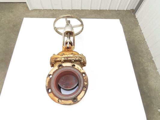 Crane 47 XUF Steel Gate Valve 6" Flanged WCB Class 150 Rising Stem