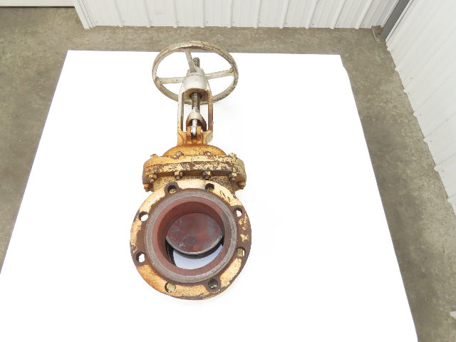 Crane 47 XUF Steel Gate Valve 6" Flanged WCB Class 150 Rising Stem