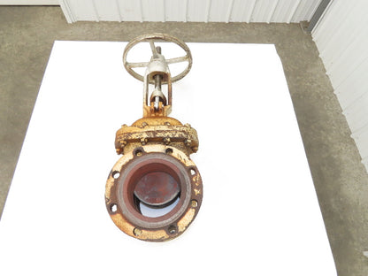 Crane 47 XUF Steel Gate Valve 6" Flanged WCB Class 150 Rising Stem