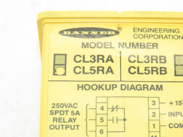 Banner CL5RA Maxi-Amp Logic Relay Module I/O 110/220V 4VA