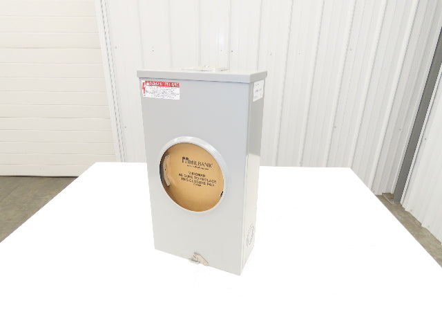 Milbank U3505-XL-TG-HSP Ringless Meter Socket 200A 1Ph Lever Bypass 5 Terminal