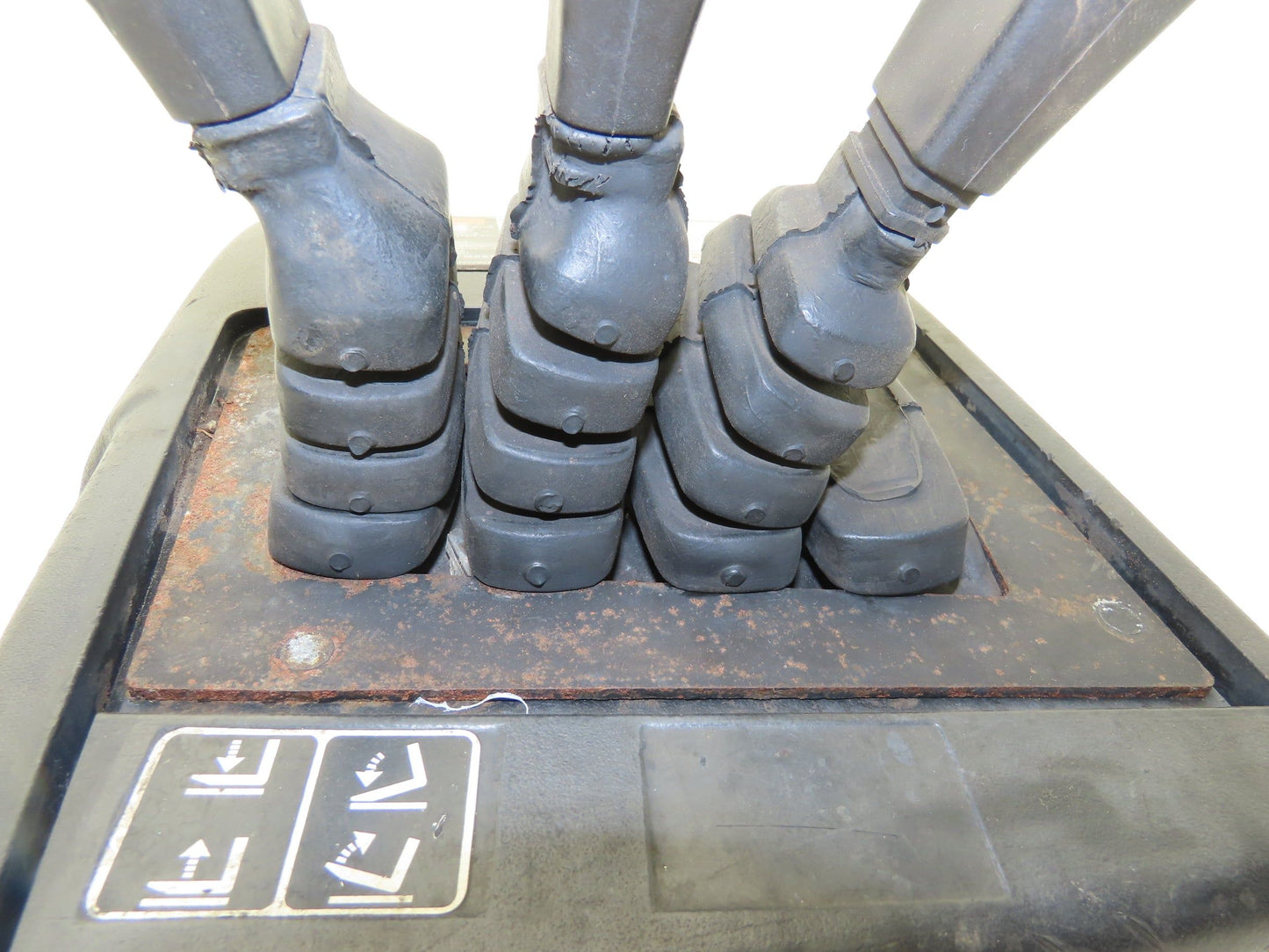 Hyster E60Z-33 Forklift Sideshift 3 Lever Controls And Model Label