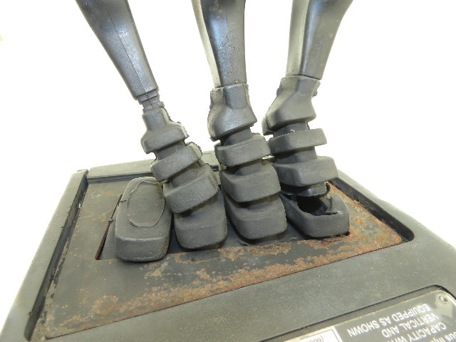 Hyster E60Z-33 Forklift Sideshift 3 Lever Controls And Model Label