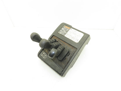 Hyster E60Z-33 Forklift Sideshift 3 Lever Controls And Model Label