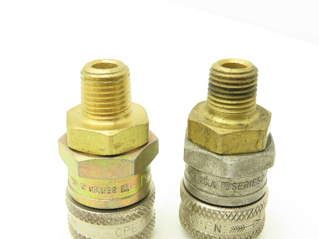 Henson 2-RL 2R15 Pneumatic Quick Disconnect Coupling 1/4"x1/4"NPT Male Lot of 5