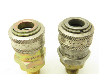 Henson 2-RL 2R15 Pneumatic Quick Disconnect Coupling 1/4"x1/4"NPT Male Lot of 5