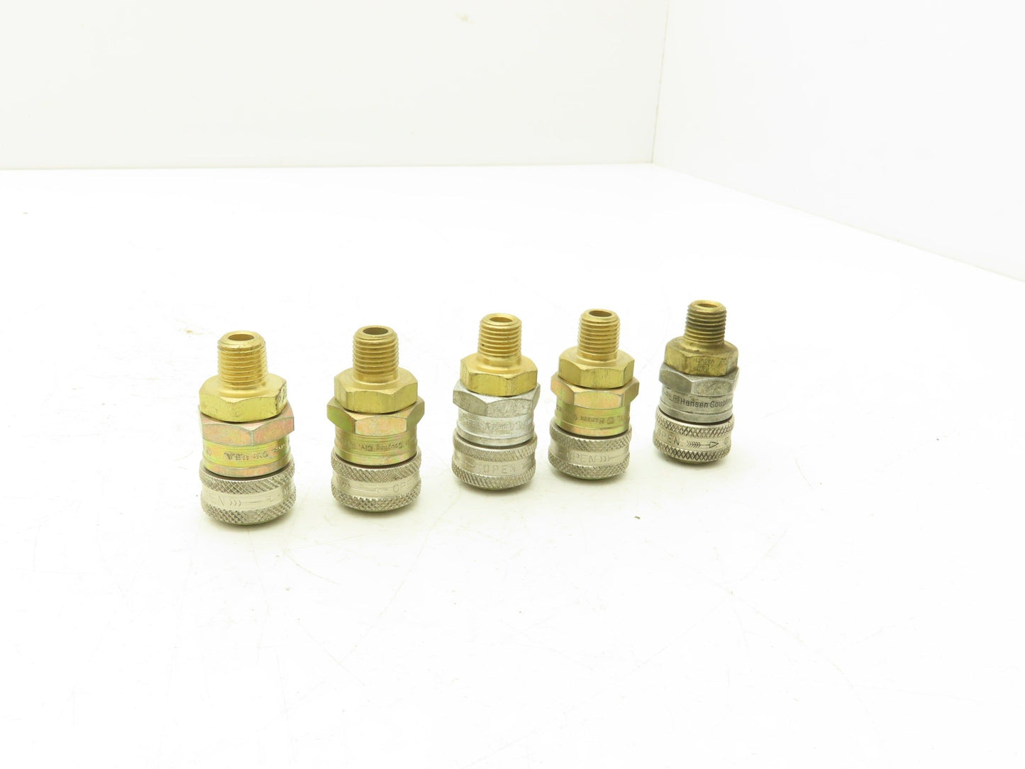 Henson 2-RL 2R15 Pneumatic Quick Disconnect Coupling 1/4"x1/4"NPT Male Lot of 5
