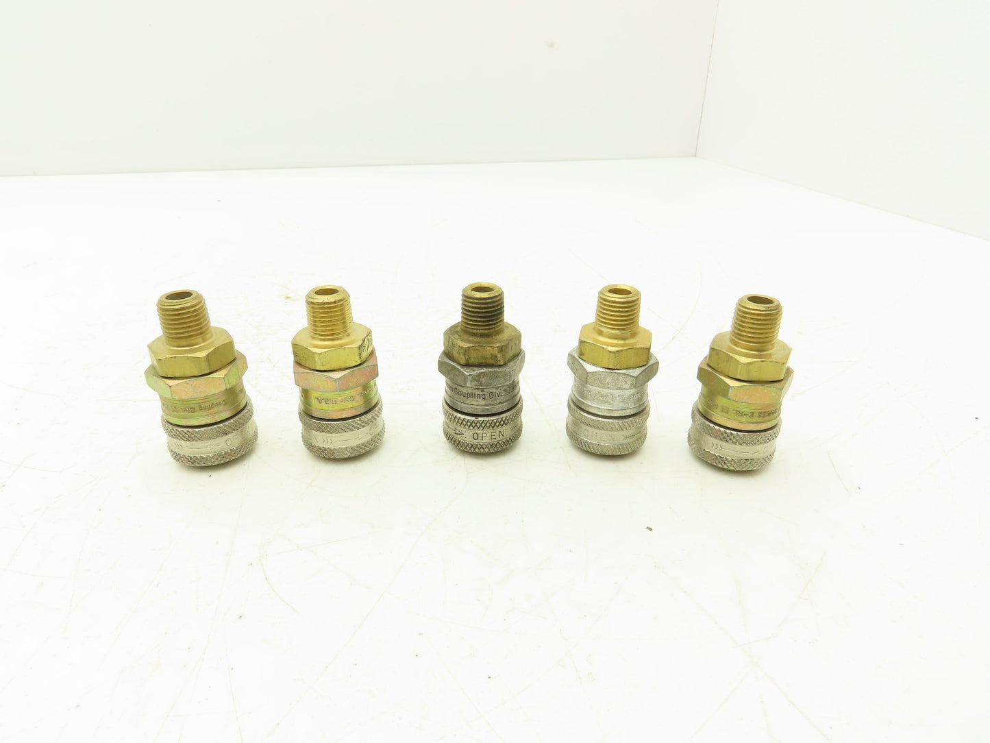 Henson 2-RL 2R15 Pneumatic Quick Disconnect Coupling 1/4"x1/4"NPT Male Lot of 5