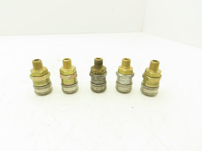 Henson 2-RL 2R15 Pneumatic Quick Disconnect Coupling 1/4"x1/4"NPT Male Lot of 5
