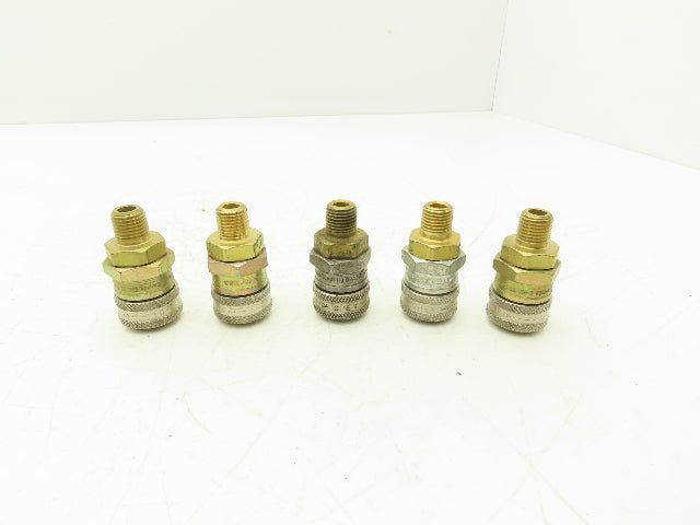 Henson 2-RL 2R15 Pneumatic Quick Disconnect Coupling 1/4"x1/4"NPT Male Lot of 5