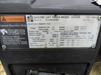 Husco Hyster 3-Spool Hydraulic Mast Control Valve Manifold from E30XM Forklift