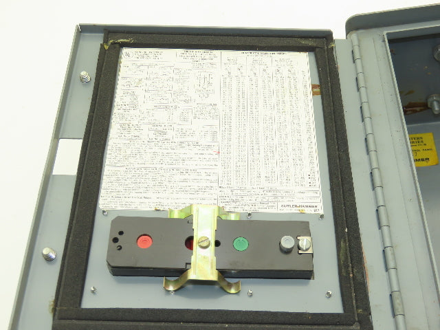 Cutler Hammer C799AR1 Motor Starter Enclosure Series D1 3R Rainproof 9x8x5"