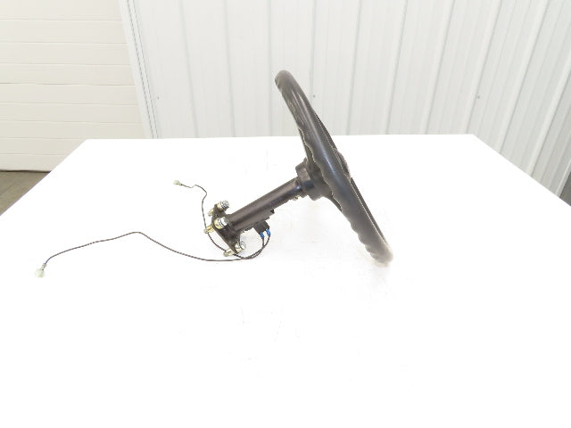 Hyster E30XM Forklift Steering Wheel With Sensors Knob Forward Reverse Toggle