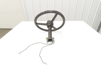 Hyster E30XM Forklift Steering Wheel With Sensors Knob Forward Reverse Toggle