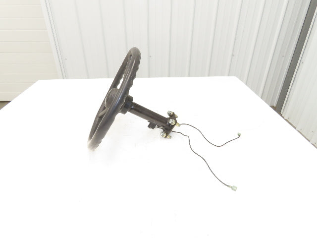 Hyster E30XM Forklift Steering Wheel With Sensors Knob Forward Reverse Toggle