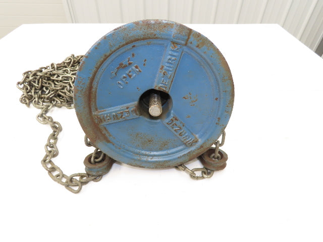 DeZurik 825 3" Stainless Knife Gate Valve with Pull Chain Wheel Actuator
