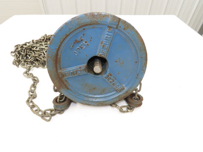 DeZurik 825 3" Stainless Knife Gate Valve with Pull Chain Wheel Actuator