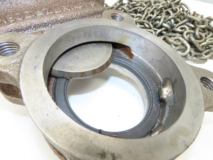 DeZurik 825 3" Stainless Knife Gate Valve with Pull Chain Wheel Actuator
