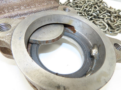 DeZurik 825 3" Stainless Knife Gate Valve with Pull Chain Wheel Actuator