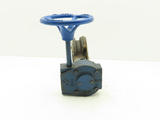 Keystone 360-101 K-Lok 3" Wafer Butterfly Valve Manual Worm Gear Actuator