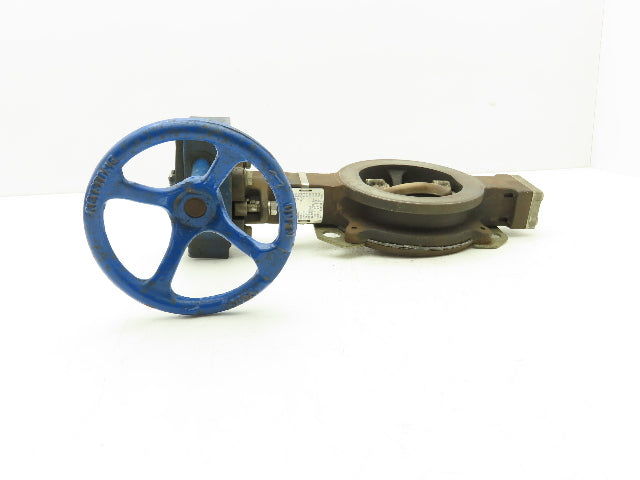 Keystone 360-101 K-Lok 3" Wafer Butterfly Valve Manual Worm Gear Actuator