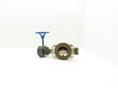 Keystone 360-101 K-Lok 3" Wafer Butterfly Valve Manual Worm Gear Actuator