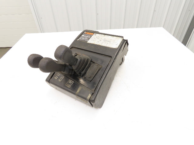 Hyster E30XM Forklift Sideshift 3 Lever Controls And Model Label