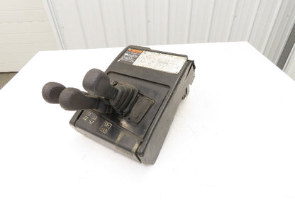 Hyster E30XM Forklift Sideshift 3 Lever Controls And Model Label