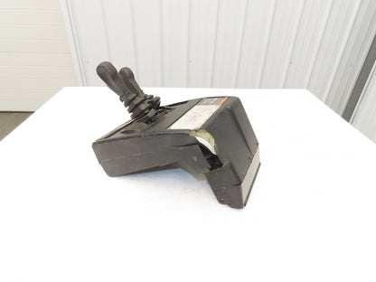 Hyster E30XM Forklift Sideshift 3 Lever Controls And Model Label