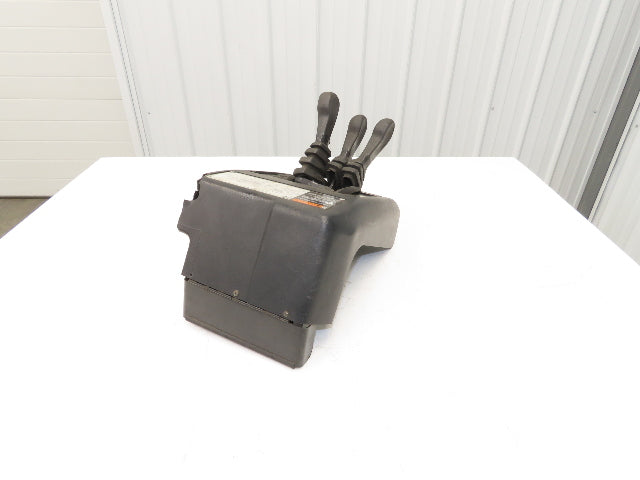 Hyster E30XM Forklift Sideshift 3 Lever Controls And Model Label