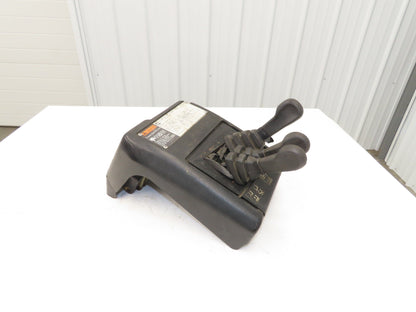 Hyster E30XM Forklift Sideshift 3 Lever Controls And Model Label