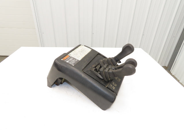 Hyster E30XM Forklift Sideshift 3 Lever Controls And Model Label