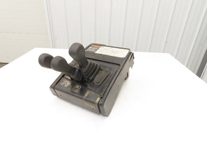 Hyster E30XM Forklift Sideshift 3 Lever Controls And Model Label