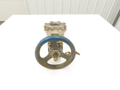 Velan L12-0320B-13BL 4" 316 Stainless Knife Gate Valve Rising Stem Metal Seat