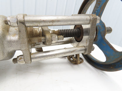 Velan L12-0320B-13BL 4" 316 Stainless Knife Gate Valve Rising Stem Metal Seat
