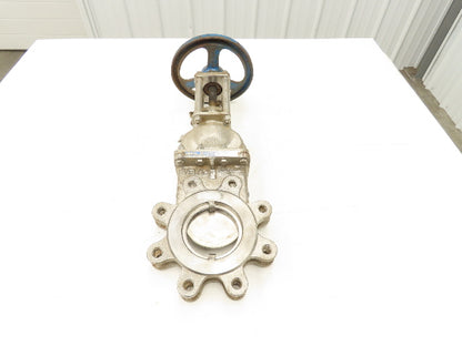 Velan L12-0320B-13BL 4" 316 Stainless Knife Gate Valve Rising Stem Metal Seat