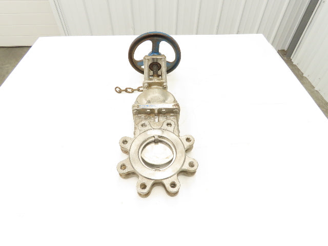 Velan L12-0320B-13BL 4" 316 Stainless Knife Gate Valve Rising Stem Metal Seat
