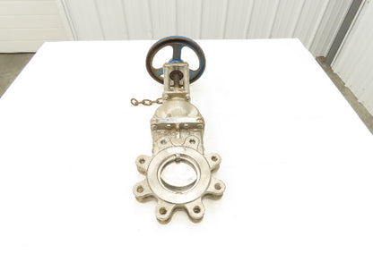 Velan L12-0320B-13BL 4" 316 Stainless Knife Gate Valve Rising Stem Metal Seat