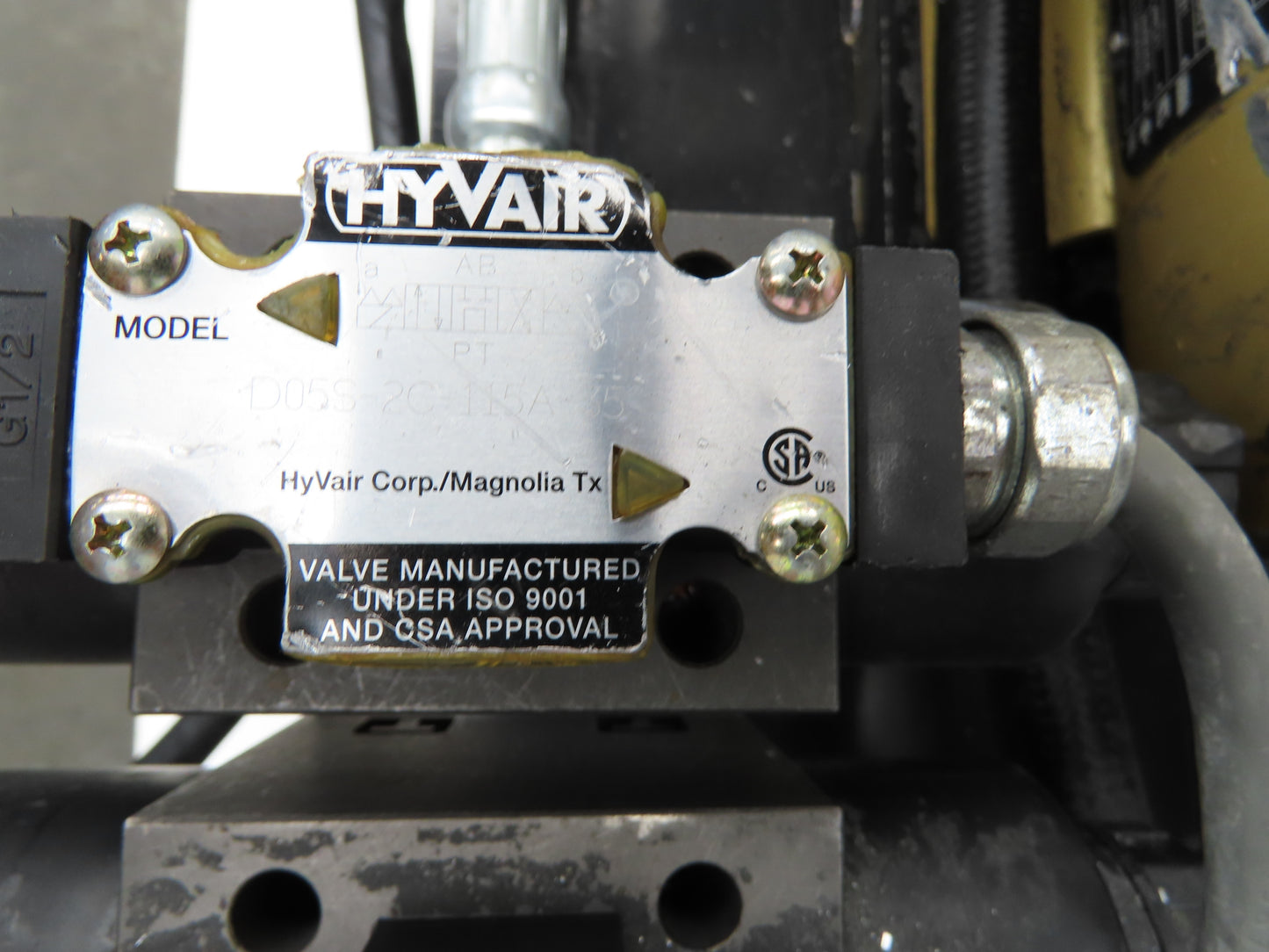 Honor D05S-2G-115A-35 Hydraulic Power Unit 6.5GPM 4200PSI Pump 7.5Hp Baldor