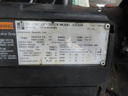 Hyster E30XM Electronics Contactors Controller Computer Brain Box