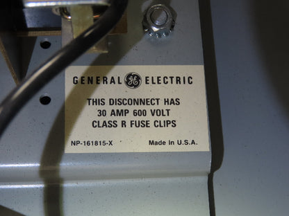 General Electric NP-161815-1 Combination Motor Starter Fused Size 0 30 Amp 600v