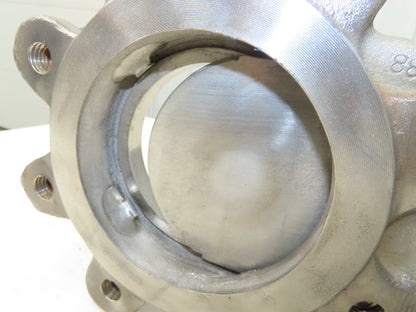 DeZurik 827 4" Stainless Lug Knife Gate Valve Rising Stem Metal Seat 316SS