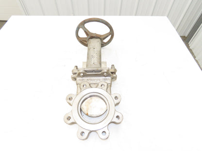 DeZurik KBD 4" Stainless Lug Knife Gate Valve Rising Stem 304SS *Bad Seal*