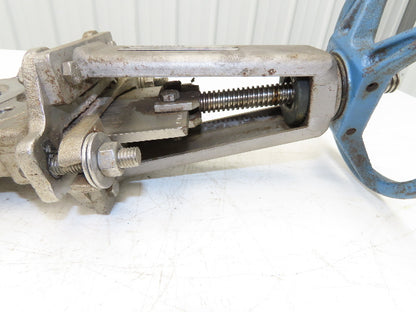 DeZurik KBD 4" Stainless Lug Knife Gate Valve Rising Stem 304SS *Bad Seal*