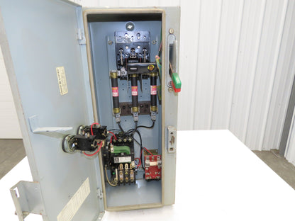 GE NP-161815-1 Fused 10Hp Combination Motor Starter 30 Amp 600v 3ph Size 0