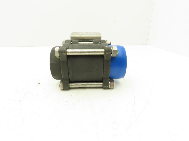 Flow-Tek 8007 Ball Valve 1-1/2" Socket Weld 316SS Ball/Stem w/Extension 1000 WOG