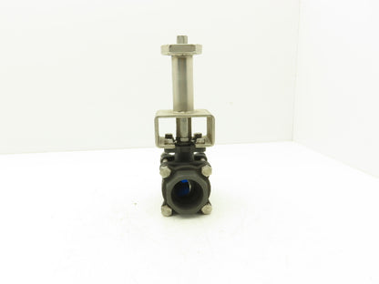 Flow-Tek 8007 Ball Valve 1-1/2" Socket Weld 316SS Ball/Stem w/Extension 1000 WOG