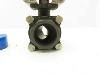 Flow-Tek 8007 Ball Valve 1-1/2" Socket Weld 316SS Ball/Stem w/Extension 1000 WOG